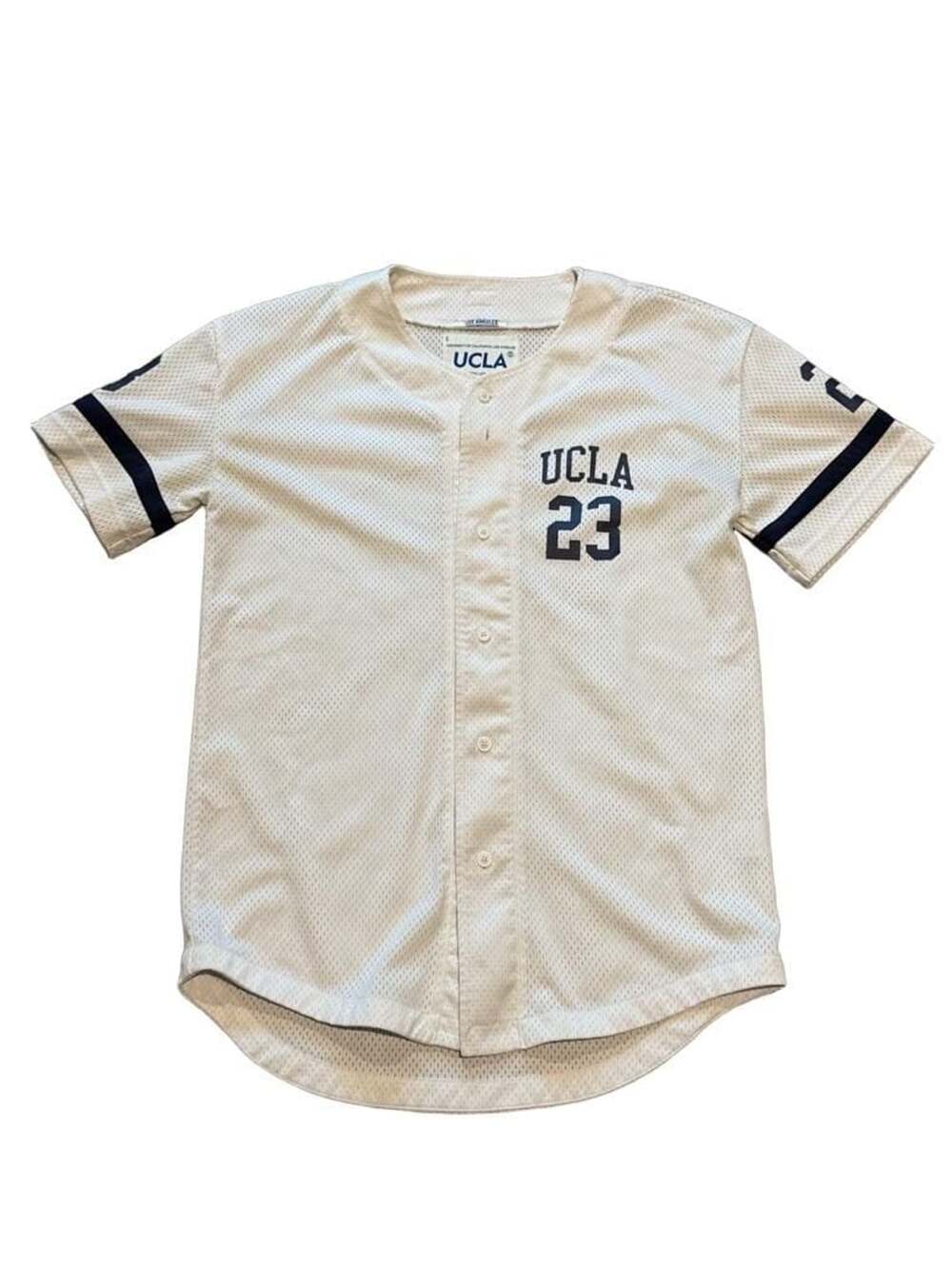Vintage UCLA Bruins #23 Mesh Button Front Baseball Jersey Men's Small NCAA